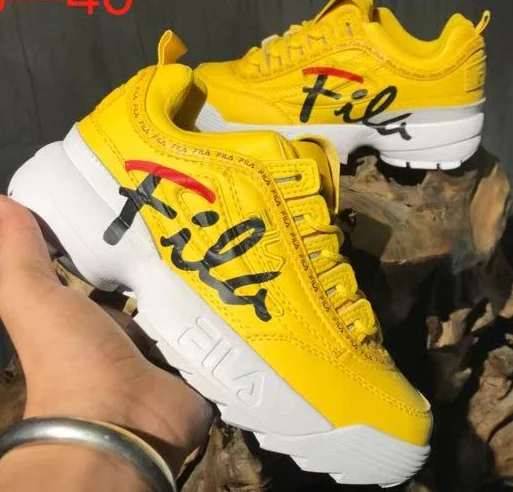 Fila/золотистые и Серебристые кроссовки для бега Мужские дышащие 2 Zapatillas женские
