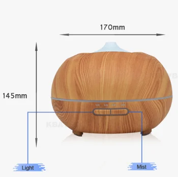 

400ml Aroma Diffuser Aromatherapy Humidifiers Wood Grain Essential Oil Diffuser Ultrasonic Cool Mist Humidifier for Office Home