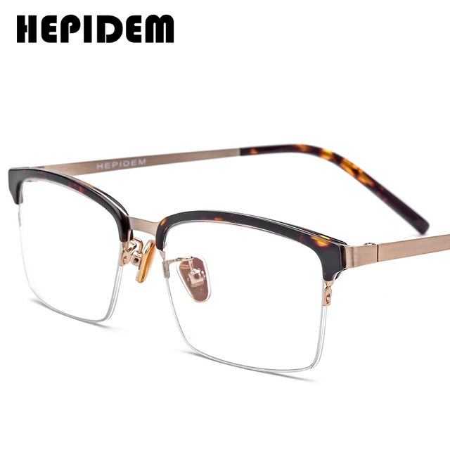 Montura de ópticas de acetato para hombre y mujer, gafas graduadas para miopía, de Metal fino, a la moda, 2018 _ - AliExpress Mobile