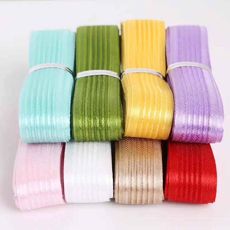 5 ярдов 18 мм разноцветные ленты из органзы для украшения свадебной вечеринки