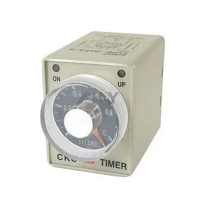 

DC 12V 0-1 Seconds 1s Plastic Housing Delay Timer Time Relay 8 Pin AH3-3