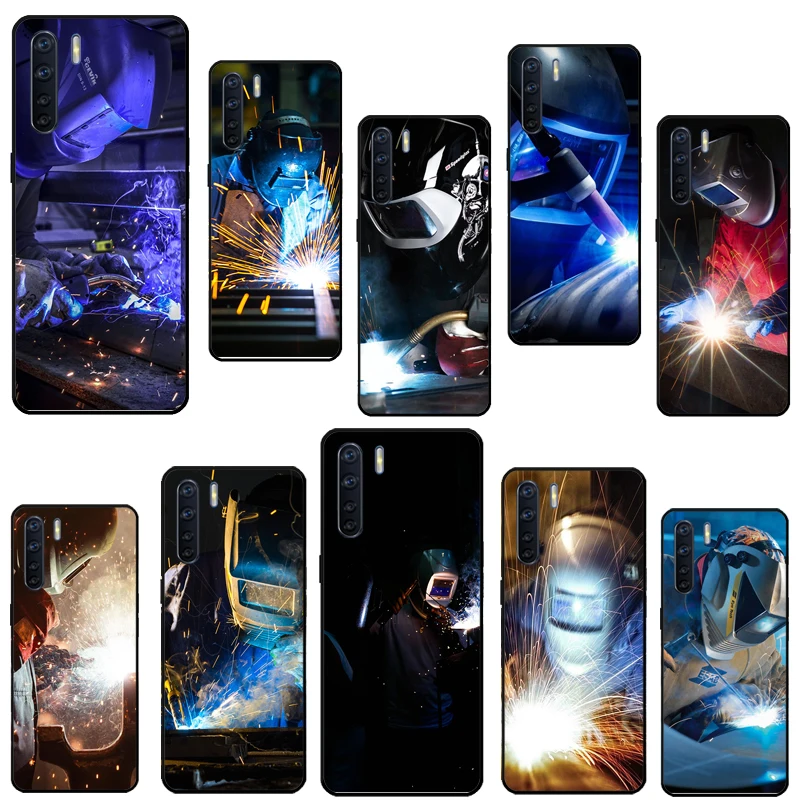 Saldatore Saldatura Hot Metal Worker Case Per Oppo A96 A76 A16 A94 A74 A54 A77 A17 A16 A52 A72 A91 A93 A5 A9 A31 A53 A57S Cover