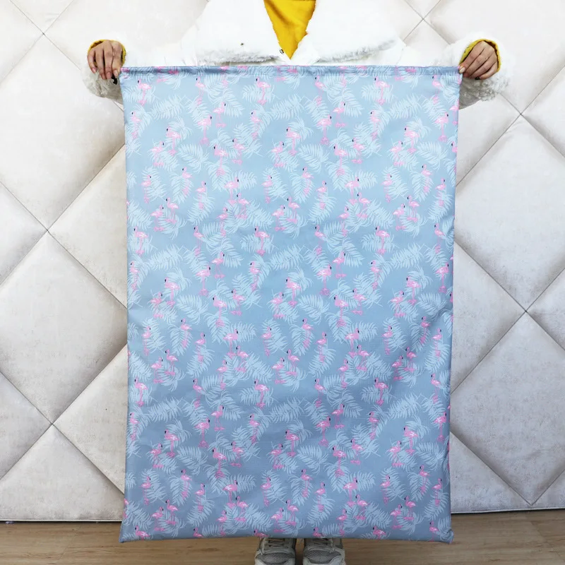 Itin didelės talpos sutraukiama virvelė žaislų drabužių laikymo maišelis Organizatorius skalbinių maišelis Oksfordo audinio dulkėms atsparus antklodės laikymo krepšys Kelionės