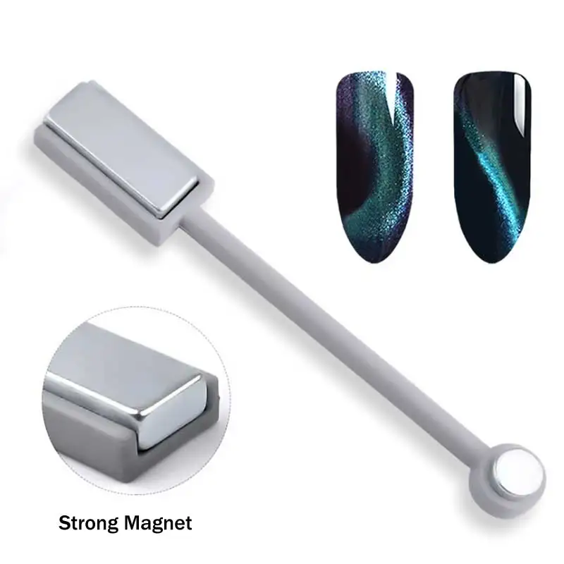 Strong Magnet 8 мл 5D УФ Магнитный Гель-лак для ногтей Хамелеон широкий кошачий глаз Дизайн Ногтей Стойкий гель для ногтей замочить от УФ светодиодный гель лак нужно черное основание - Цвет: Strong Magnet