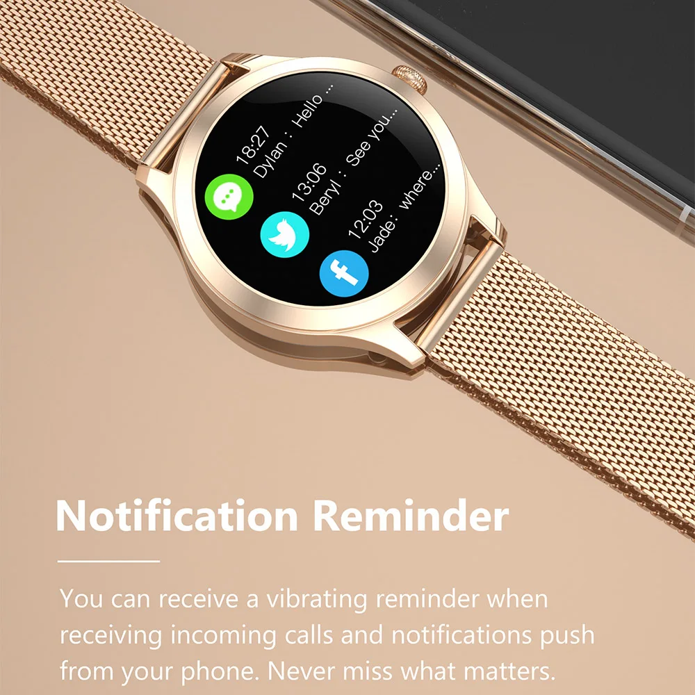 2020 New Kw10 Pro Smart Watches for Women IP68