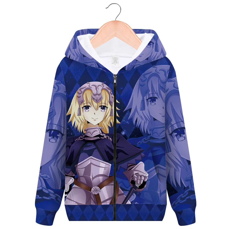 Fate/Stay Night Saber Altria Pendragon Jeanne d'Arc куртка для косплейный костюм с капюшоном для мужчин и женщин свитшот на молнии с капюшоном уличная