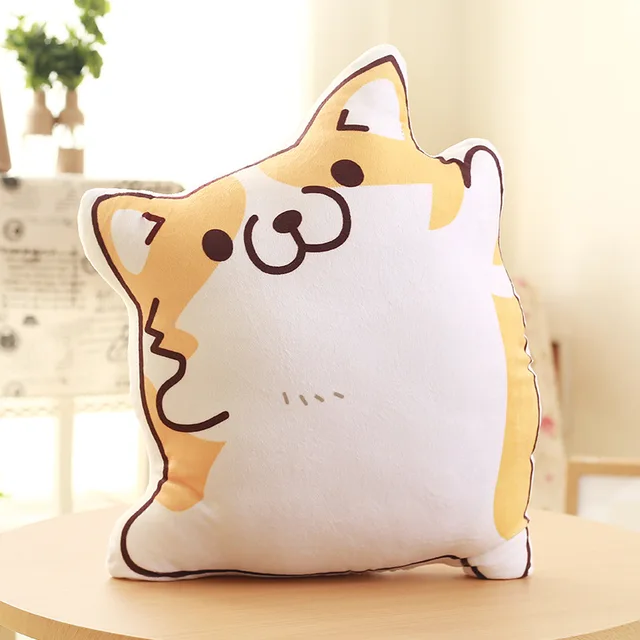 Cute Akita Dog Dolls Comfy Pillow Creative Soft Cushion Plush Toy Stuffed Animal Room Decor Xmas Birthday Baby Gift Present