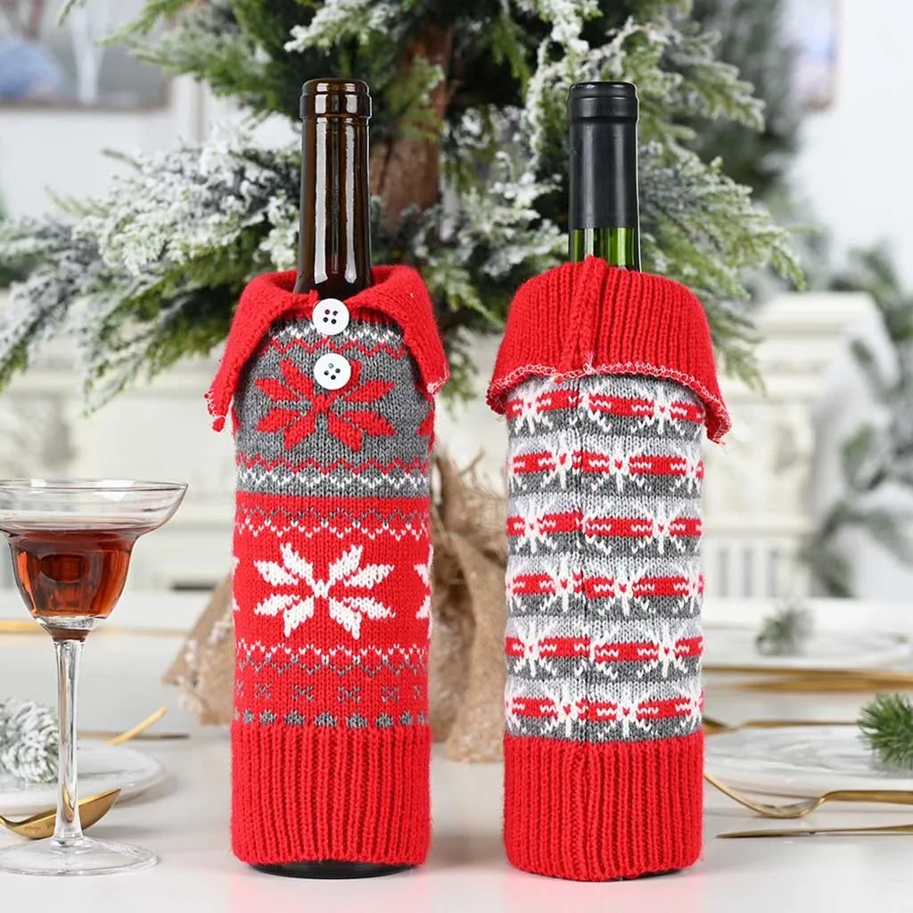 L5 Merry Christmas Santa Wine чехол для бутылки рождественские праздничные вечерние украшения для стола рождественские украшения для подарков для дома Прямая поставка