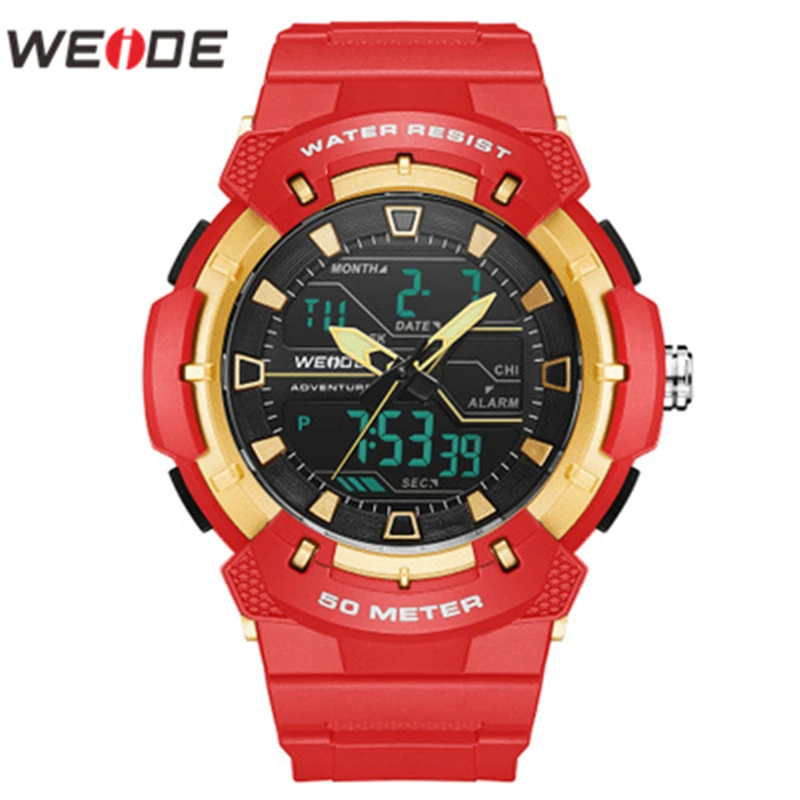 Часы наручные WEIDE мужские кварцевые спортивные цифровые армейские