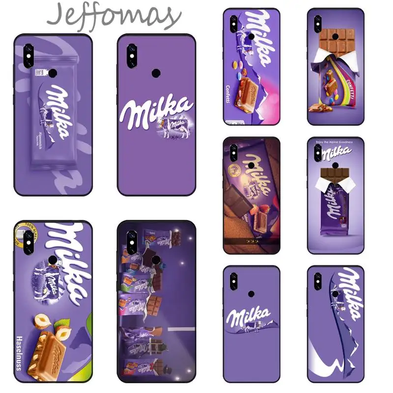 

Chocolate Milka Phone Case For Xiaomi Mi A1 A2 5 6 6PLUS 8 9 SE Lite MIX 2 2S MAX 2 3 Pocophone F1