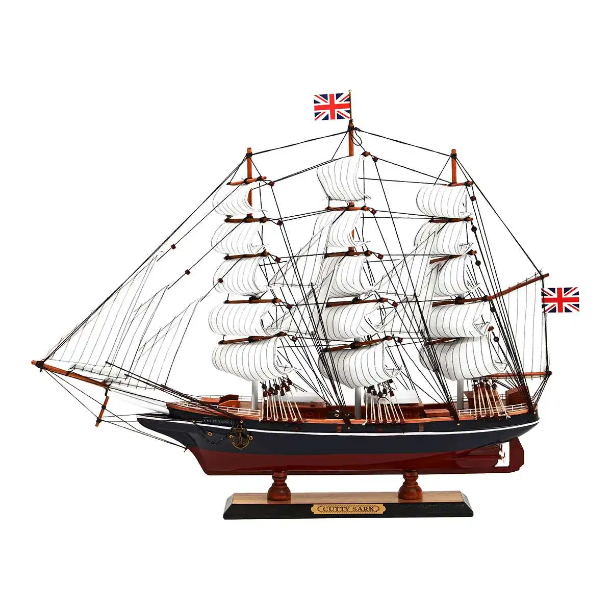 

1:96 Scale Sailboat Model DIY Ship Assembly Model Kit Classical Wooden Sailing Boat Home Office Decor Boat Model Collection Gift