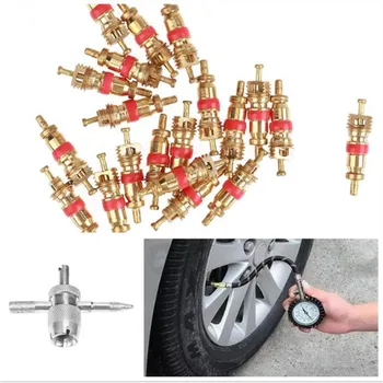 

20Pcs/Set With 4-in-1 Car Tire Repair Tools Kit Car Air Condition Valve Cores Auto Truck Motorcycle Tyre Tire Valve Stem