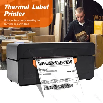 

4 inch Thermal Barcode Printer Label Printer Shipping with Amazon Ebay Etsy Shopify 4×6 Shipping Label Printer