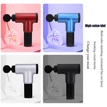 

Massage Gun Touch Screen Button Massager Relax Therapy Fascia Gun Percussive Vibration Muscle Massager Sports Recovery