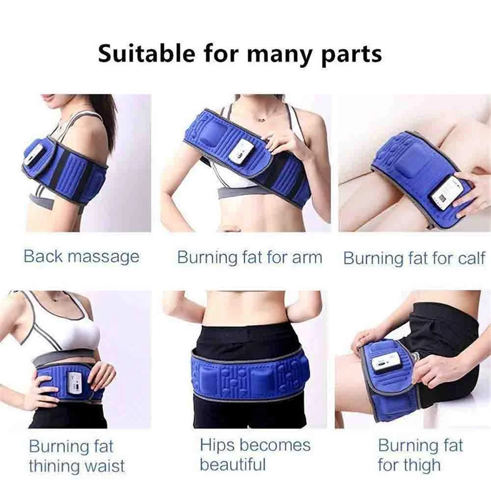 Slimming Belt X5 Times Electric Vibration Fitness Massager Machine Lose Weight Burning Fat Abdominal Muscle Stimulator For Hip