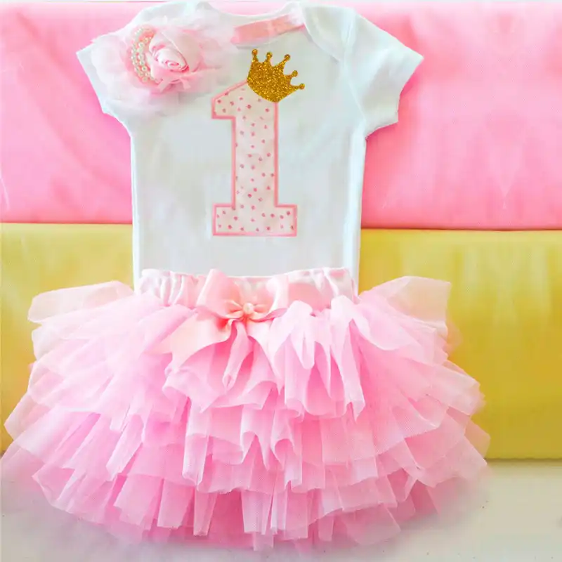 Vestido De Cumpleanos Para Nina De 1 Ano Ropa De Fiesta De Cumpleanos Trajes De Princesa Para 1er Cumpleanos Bebes 2019 Aliexpress