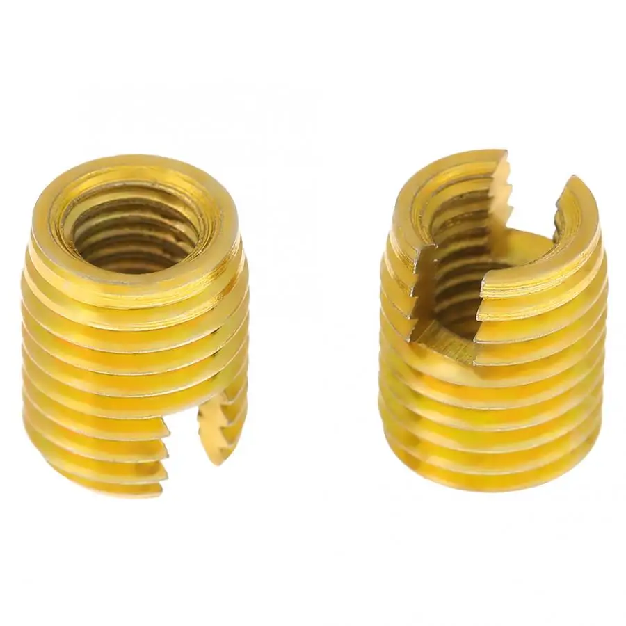 

10Pcs Stainless Steel Coiled Wire Helical Screw Bushing Sleeve Set Thread Inserts M8 x M5 Self Tapping Thread Repair Tools