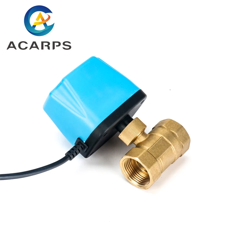 정상 폐쇄/개방 2 와이어 전동 볼 밸브, 전기 볼 밸브, AC220V, DC12V, DC24V, 1/2 3/4 1 2