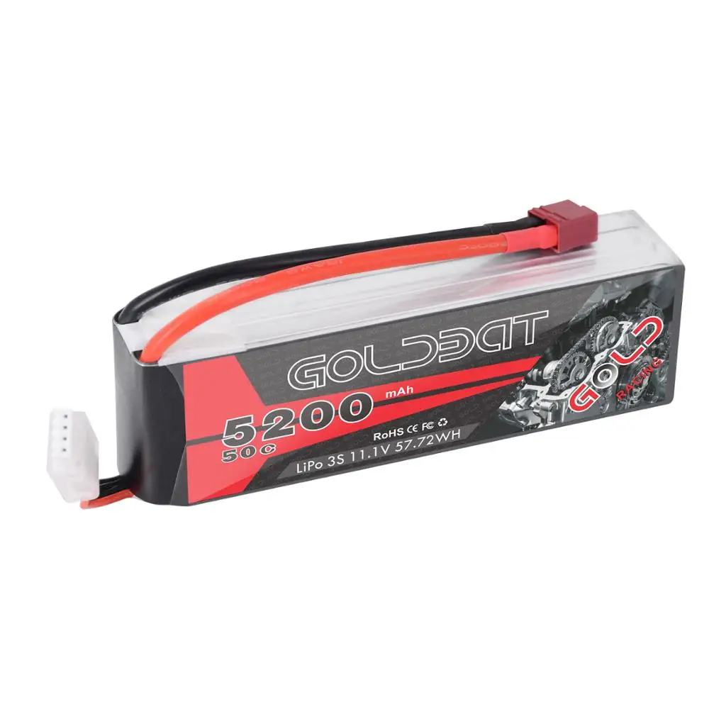 Аккумулятор GOLDBAT LiPo 3S 5200 мАч 11 1 В 50C RC аккумулятор с разъемом Deans и XT60 для