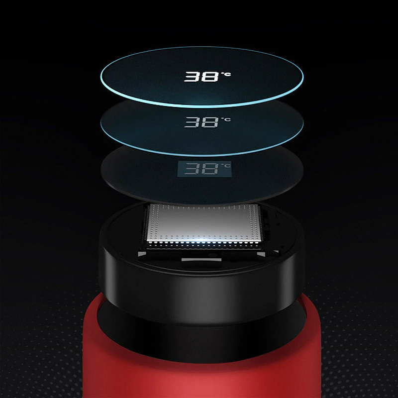 Tanie Gorąca sprzedaż inteligentny kubek ze stali nierdzewnej dotykowy termostat z ekranem inteligentny kubek spotkanie prezent niestandardowy biznes kubek hydro flask kubek termiczny