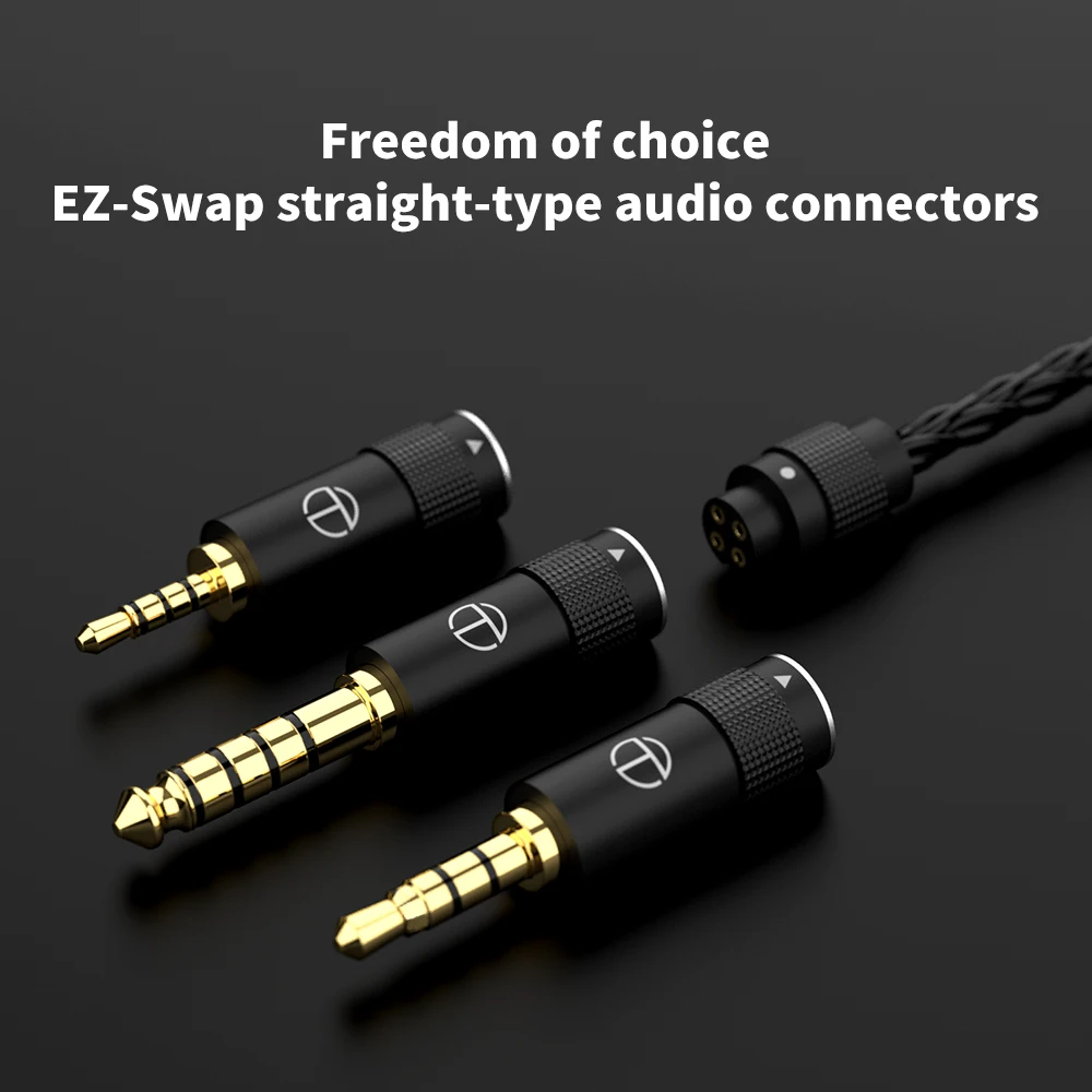 TRN T2 PRO 16 코어 실버 도금 HIFI 업그레이드 케이블 TRN KZ CCA 이어폰 VX V90S ZSX ZAS MT1 용 3.5/2.5/4.4mm 플러그 MMCX/2Pin