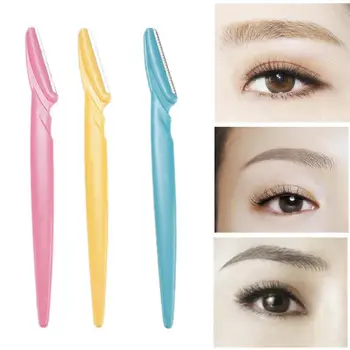 

3Pcs/set Portable Eyebrow Trimmer Hair Remover Set Women Face Razor Eyebrow Trimmers Blades Shaver For Makeup Cosmetic Kit