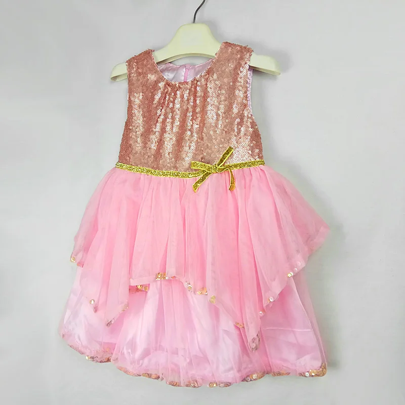 Платье для девочек; vestido infantil jurk; платье для девочек на Рождество; платья для маленьких девочек; костюм принцессы; свадебное платье - Цвет: Pink zp