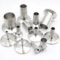 Complete sizes OD 6MM-76MM Stainless Steel SS304 Sanitary Hose Barb Pipe Fitting Ferrule OD 50.5mm-76mm fit 1.5