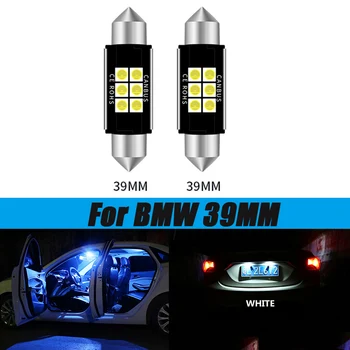 

2pcs LED Light C5W 39mm Canbus Error Free License Number Plate Lights For BMW 3 5 series E36 E46 E34 E39 E60 X5 E53(00-07) M5