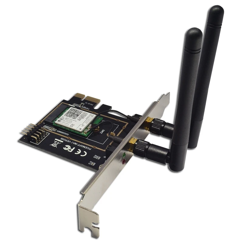 M 2 Wifi Adapter M2 Ngff Key A E To Mini Pci Express Wifi Raiser PCI E 1X NGFF Wireless Support 2230 2242 Mini Pcie Network Card