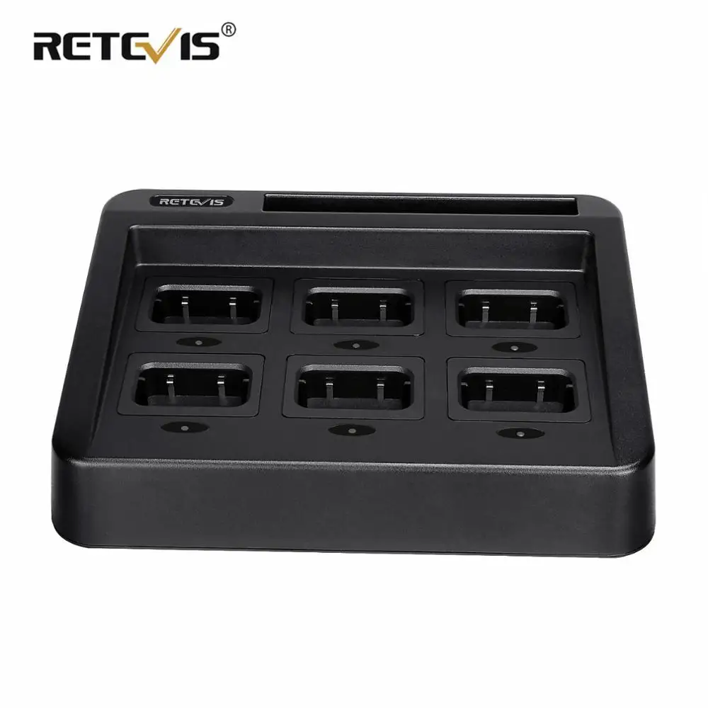 Retevis RTC29 Six-Way Charger Multi Unit Charger for Retevis RT29 HD1 Walkie Talkie and Battery Removable Charging Seat DC12V