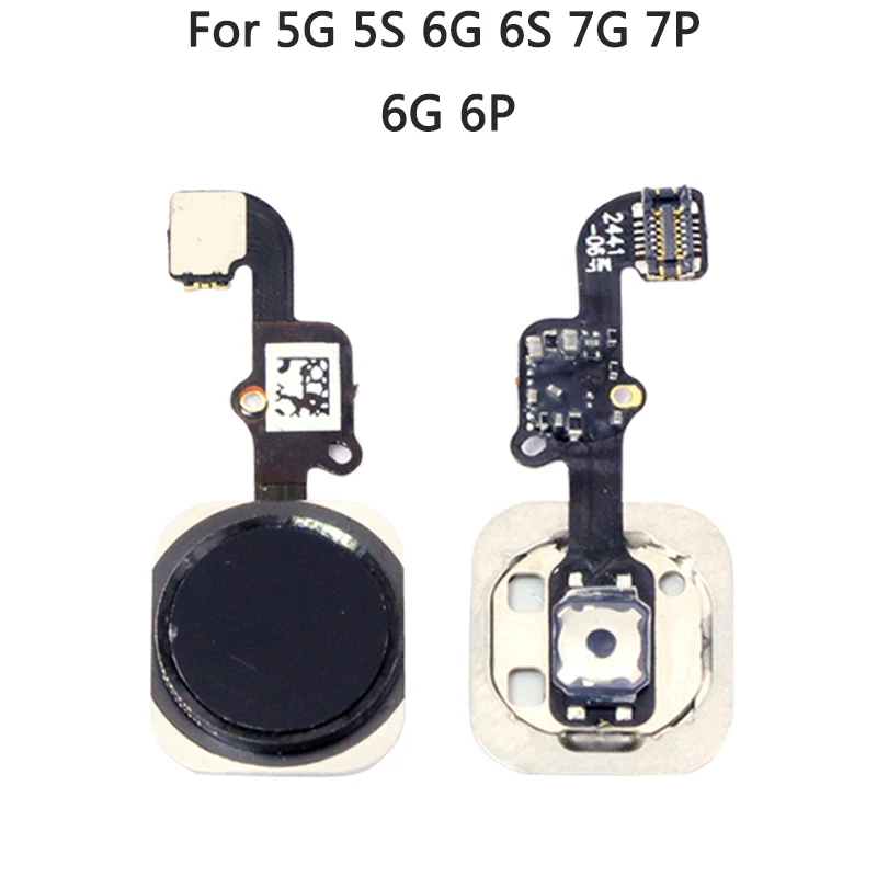 Новинка 6G 6 Plus Главная Кнопка для iPhone 6S 7G 7 5S SE кнопка гибкий кабель с резиновой