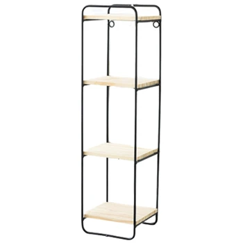 

Creative Nordic Style Wall Pendant Decoration Iron Shelf Decorative Wall Shelf Home Organization and Storage Room Organizer-Blac