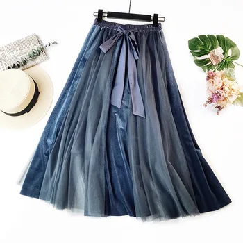 

2020 New Fashion Spring Women Velvet Skirts Women Skirts Fashion Skirts