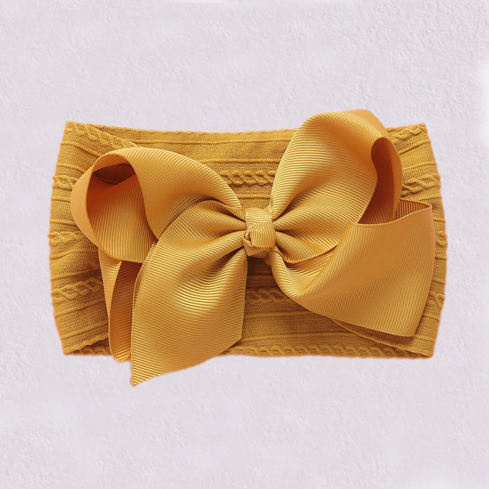 Эластичные нейлоновые повязки для волос маленьких девочек 6 дюймов большие банты