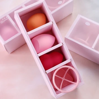 

3+1 Minimixed Makeup Sponge Powder Puff Dry and Wet Face Cosmetic Makeup Foundation Blender Beauty sponge Egg Makeup Powder Puff