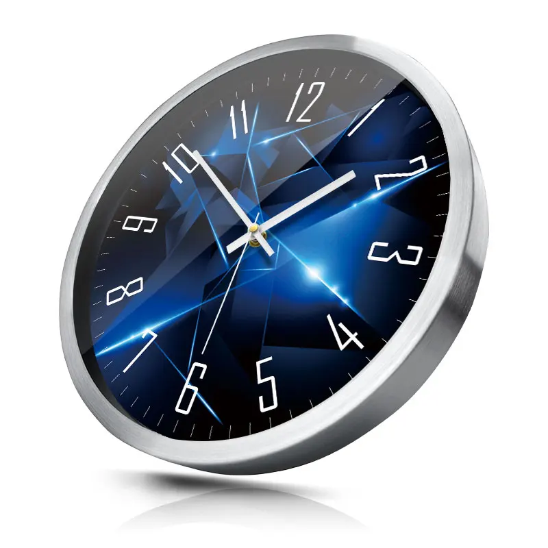 Металлическая декорация настенные часы для гостиной современные креативные