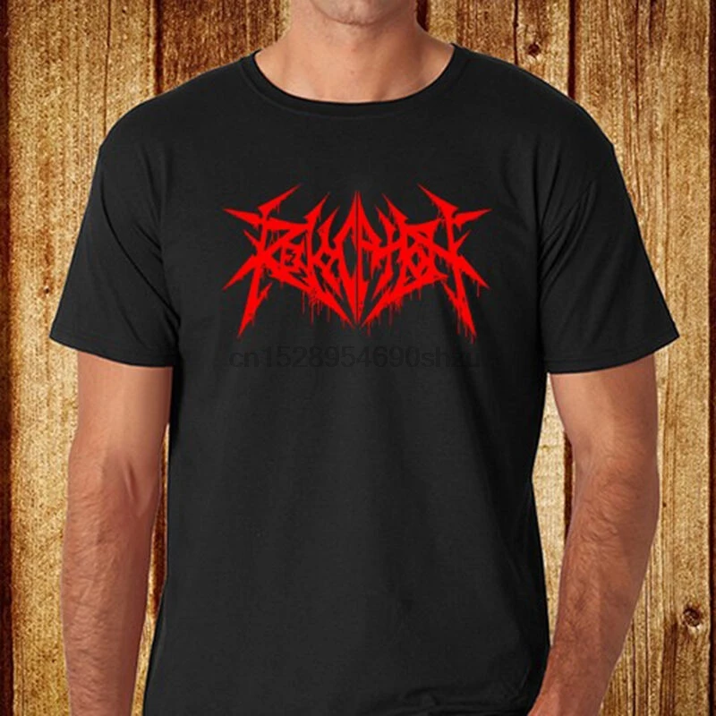 Новый отвод логотипа Death Metal Band Мужская черная футболка Размер S-3XL |
