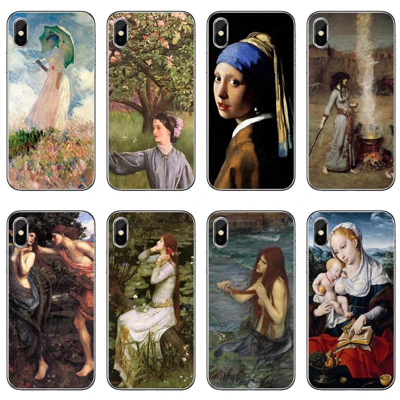 John William Waterhouse art For Samsung Galaxy S10 Lite S9 S8 S7 S6 edge Plus S5 S4 Note 9 8 5 4 mini soft phone case | Мобильные