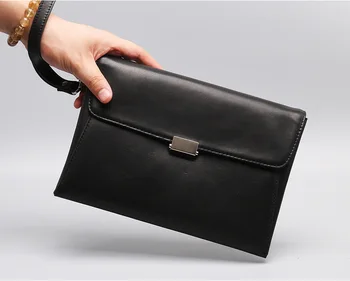 

Men'S Handbag New Style Genuine Leather Hand Grab Bag Full-Grain Clutch Casual Soft Wallet Do