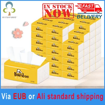 

10 Packs 4-layer Pumping Toilet Paper Towels Tissue Paper Napkins Pumping Soft Skin-Friendly Paper Towels Napkin Paper GYH