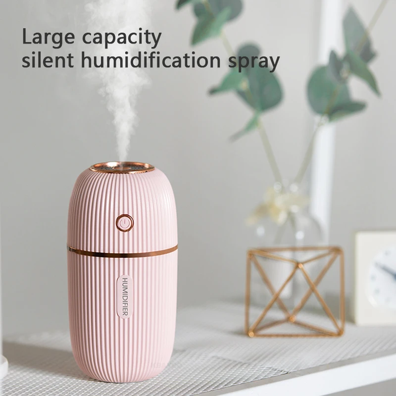 

300ML Aroma Oil Diffuser Mini Ultrasonic Air Humidifier USB Mist Maker Portable Car Freshener Purifier Fogger With Night Lights