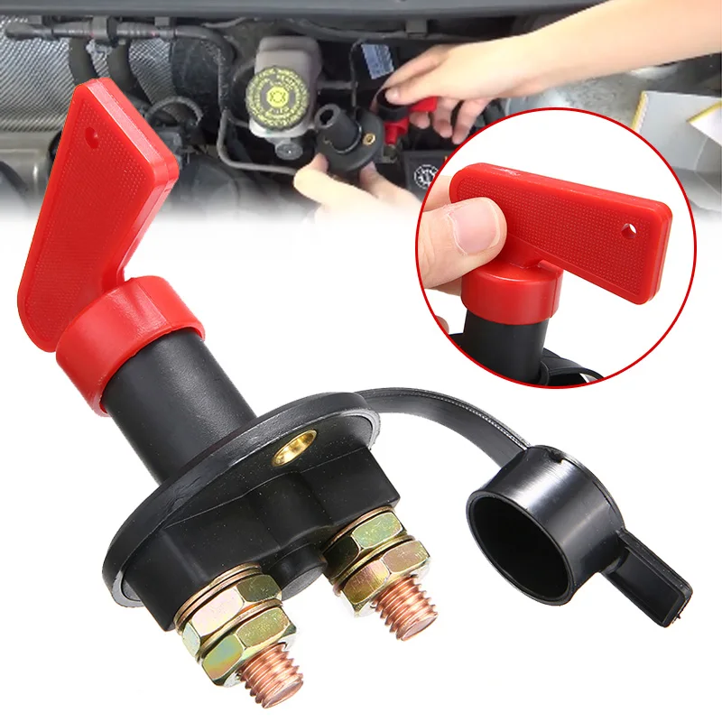 1pc 200A DC 60V Car Truck Boat Camper Battery Isolator Disconnect Cut Power Switch Resistance Switch Battery Insulation Tool