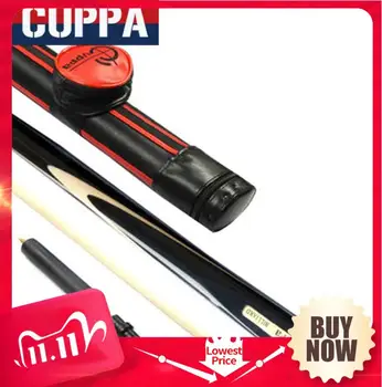 

Cuppa 3/4 Snooker Cues Sticks 9.8mm Tips 5A Grade Maple Shaft With Red 3/4 Snooker Cue Case Set Professional Billiard Kit 2019