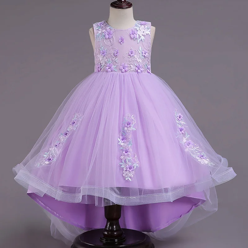 Детское праздничное платье одежда для первого причастия для девочек детский праздничный костюм с цветком Vestido Comunion