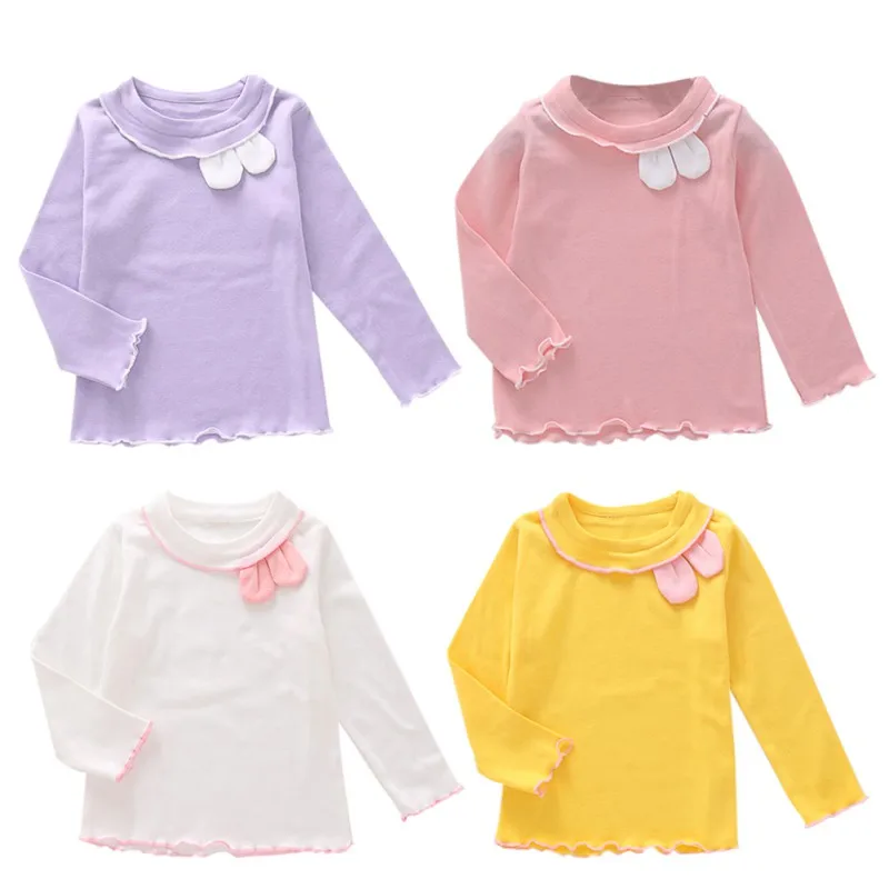 

Children Clothes Baby Long Sleeve Tops Tees Blouse Baby Girls Clothes Autumn Spring Floral Cotton Pullover T-shirt
