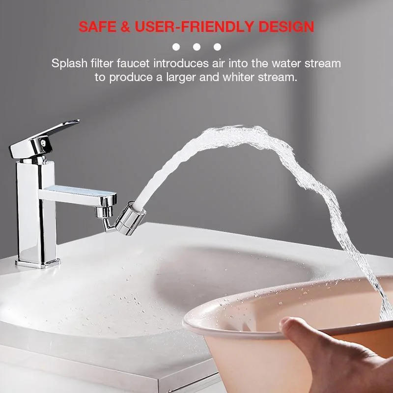 

Splash filter faucet