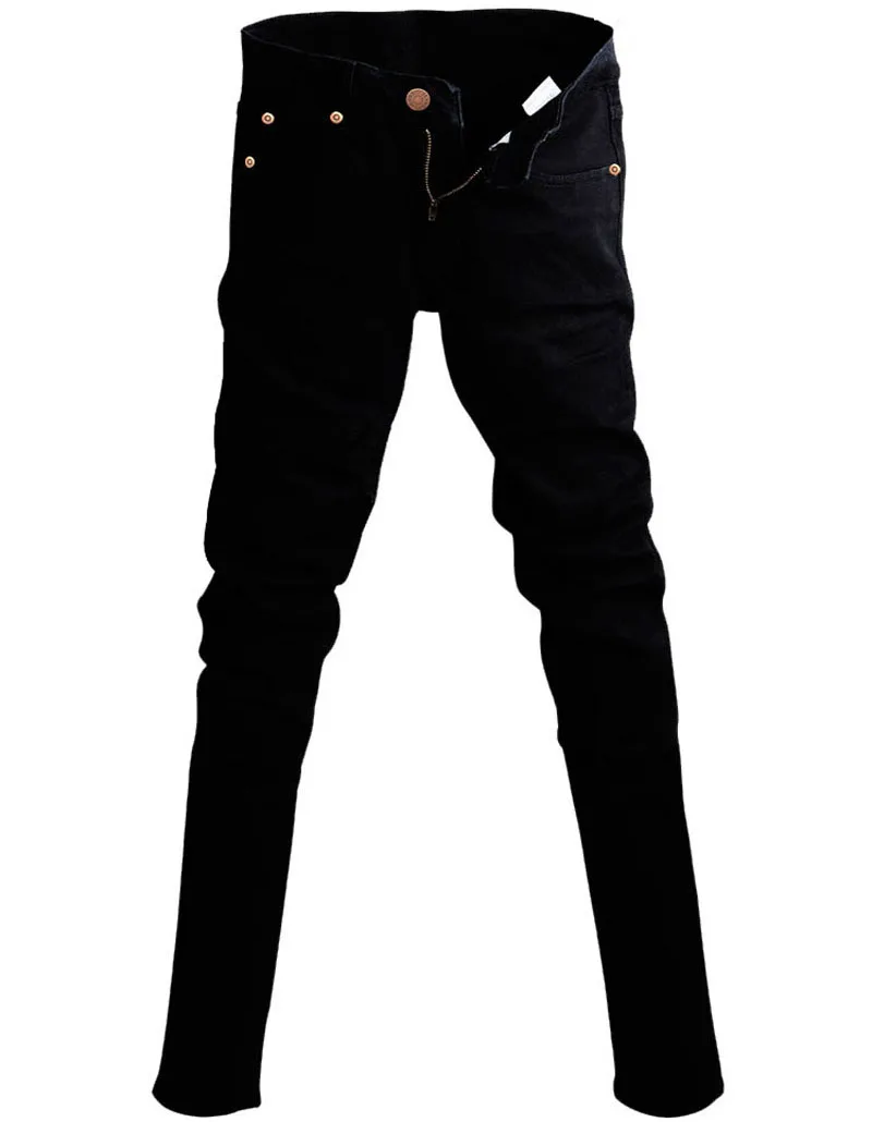 Idopy Лидер продаж мужские корейские дизайнерские джинсы Slim Fit уличный панк крутые супер обтягивающие брюки с цепочкой и кожаным поясом для мужчин