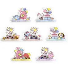 

HQBTSC Cartoon stand three-piece set, desktop stand, message stand, desk calendar stand with the same style around