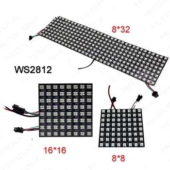 

Wholesale led strip Screen WS2812B Panel Screen;8*8/16*16/8*32 Pixel DC5V Full Color 256 Pixels Digital Programmed Addressable